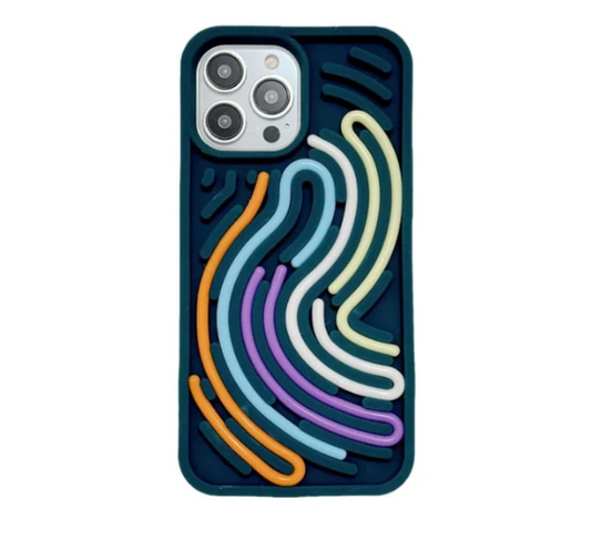 Fidget maze silicone phone case